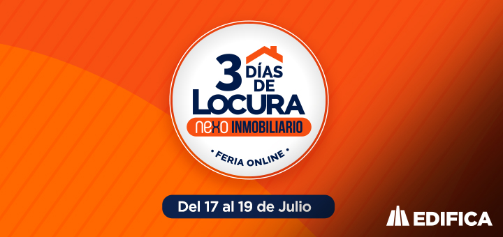 ¡Sé parte de la feria 3 Días de Locura Inmobiliaria 2020 con Edifica! ¡Sé parte de la feria 3 Días de Locura Inmobiliaria 2020 con Edifica!